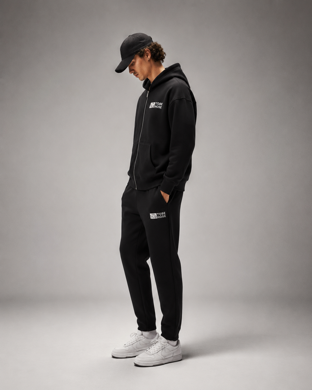 Baum(Krone) mit Bund+Zip-Hoodie Fels | Herren