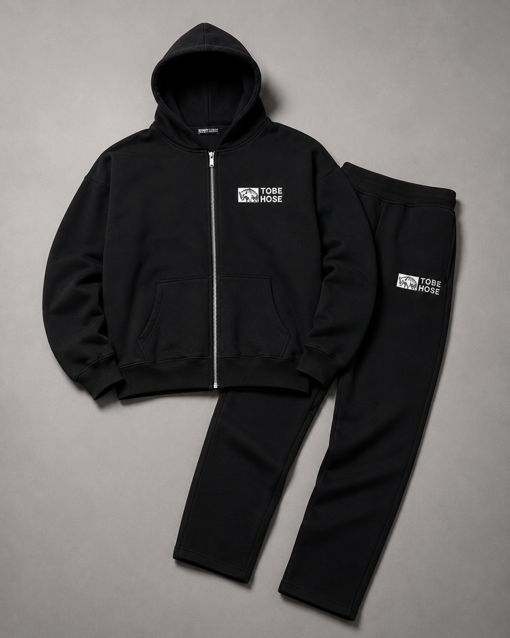 Baum(Krone) ohne Bund+Zip-Hoodie Fels I Herren