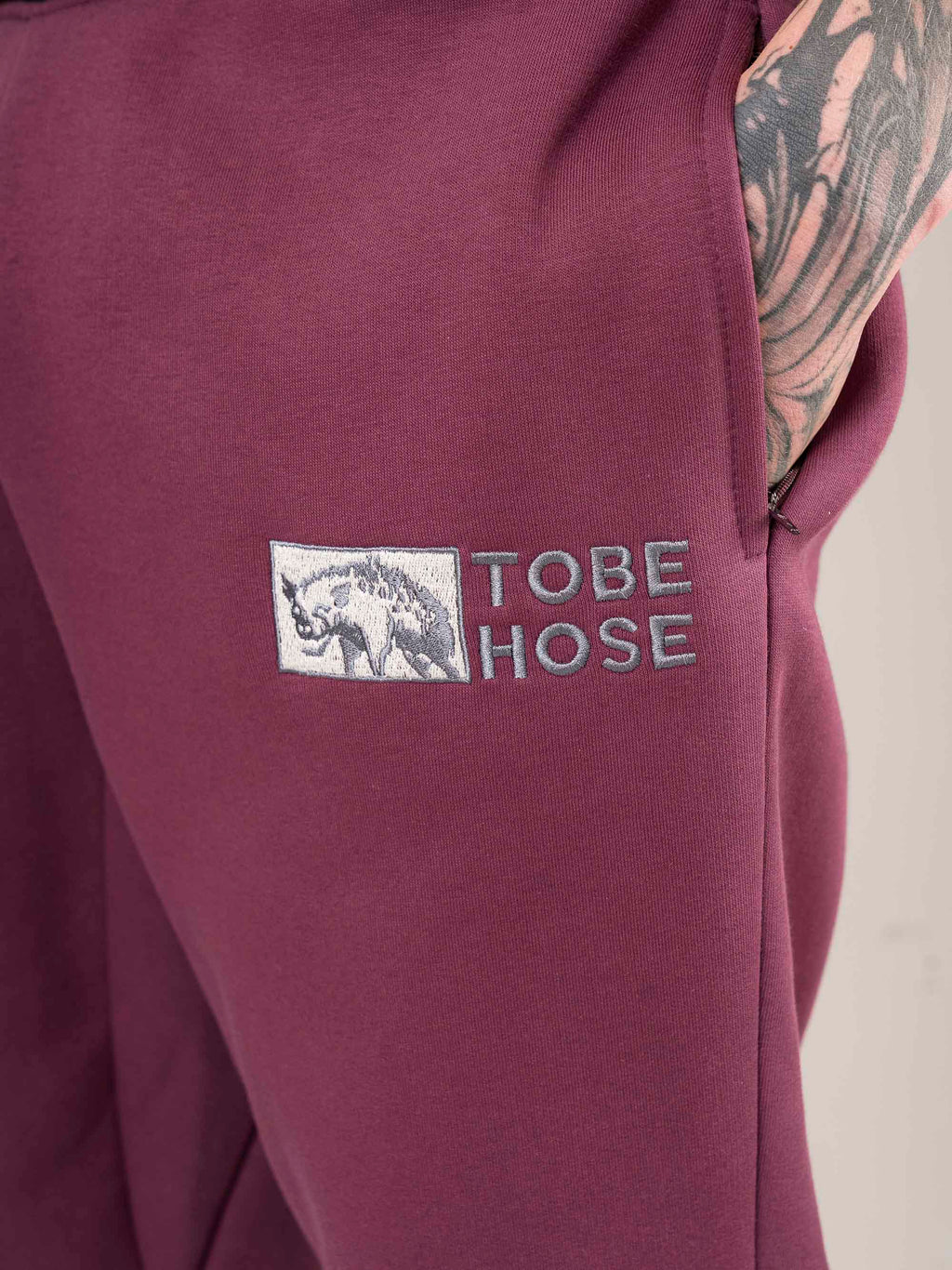 Tobe Hose | Herren - Pflaume - mit Bund