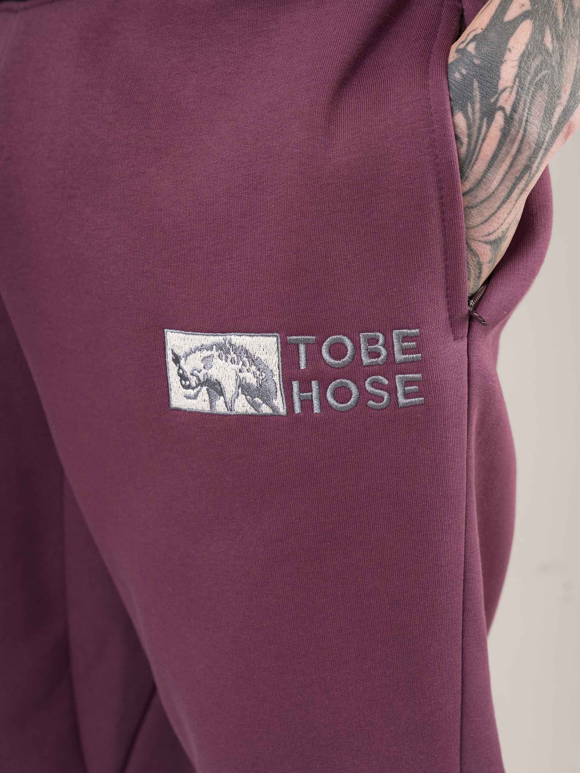 Tobe Hose | Herren - Pflaume - ohne Bund