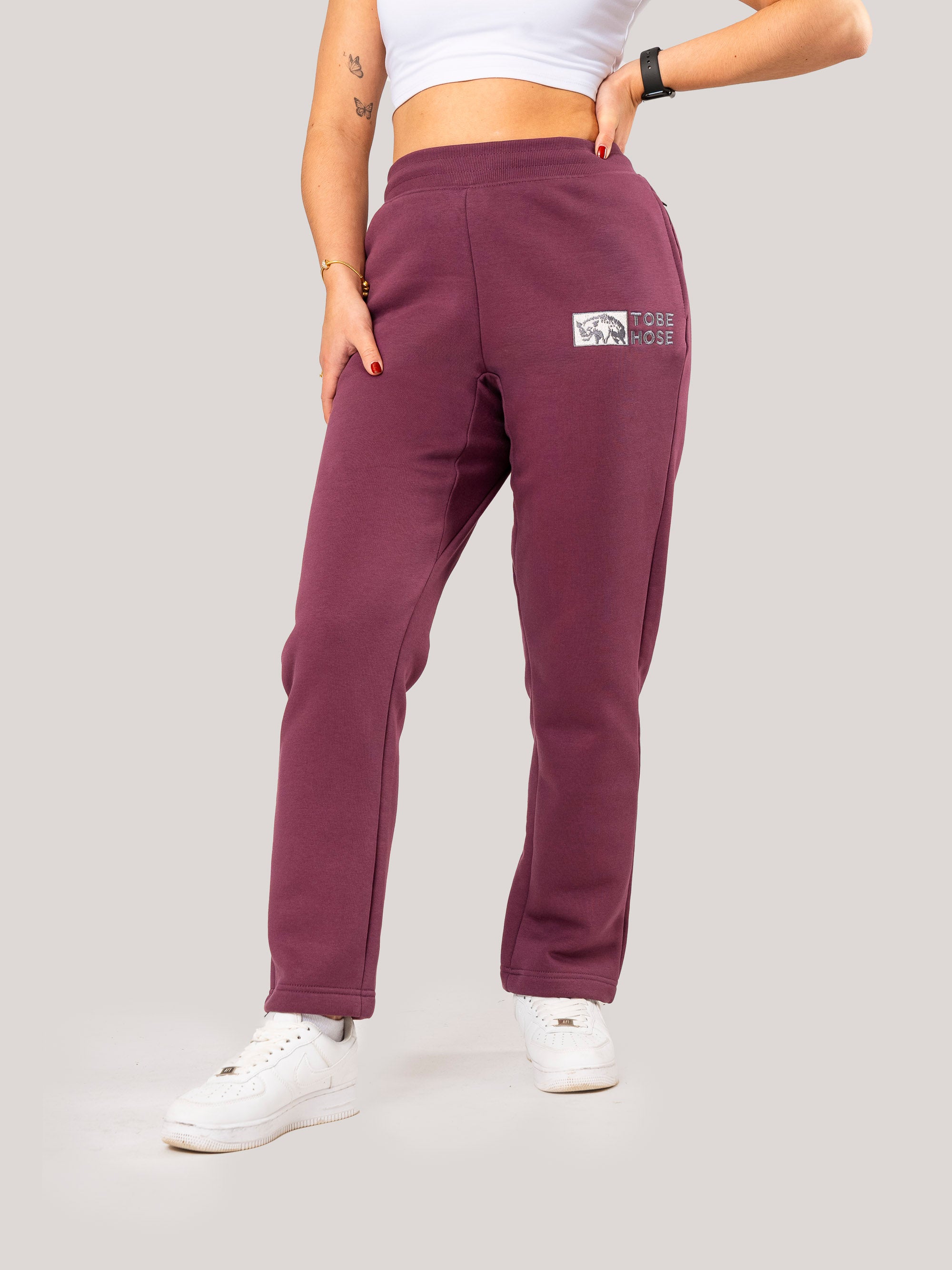 Tobe Hose | Damen - Pflaume - ohne Bund