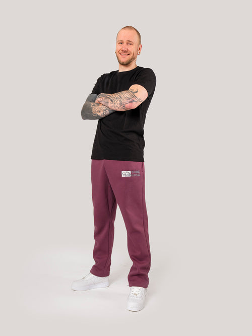 Tobe Hose | Herren - Pflaume - ohne Bund