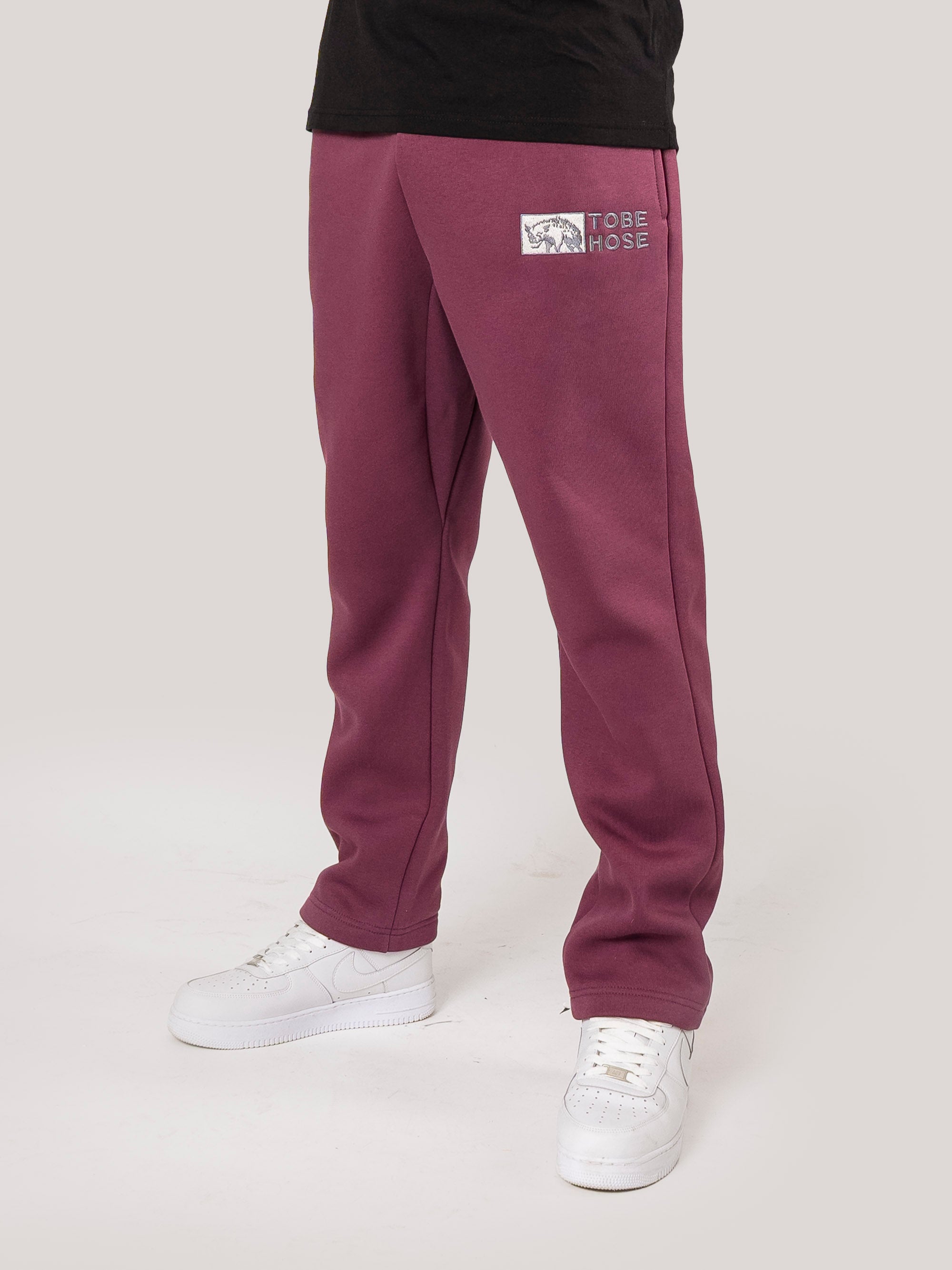 Tobe Hose | Herren - Pflaume - ohne Bund