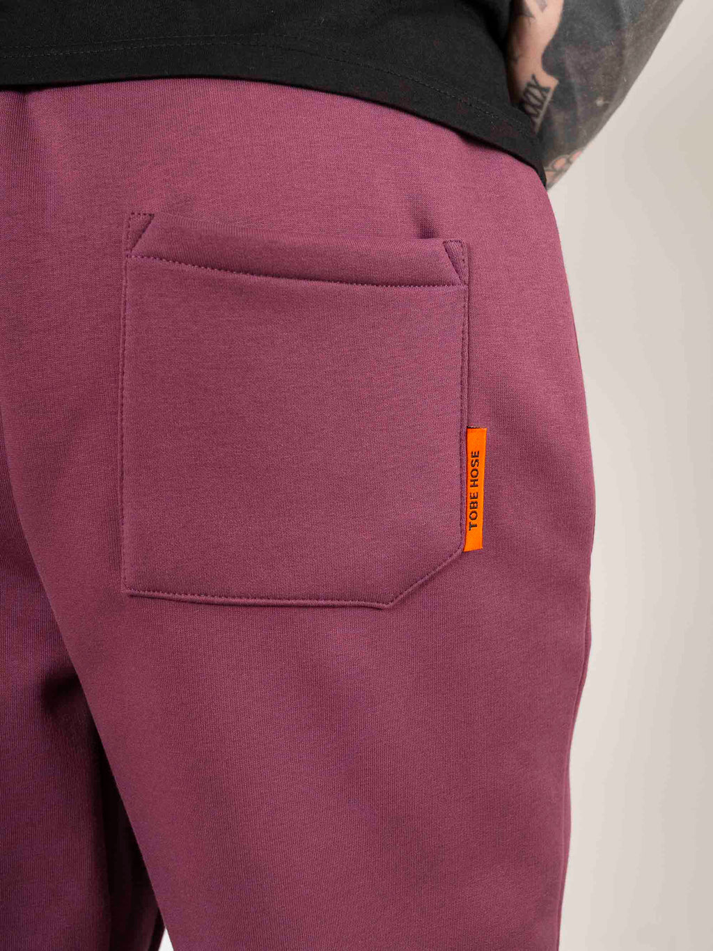 Tobe Hose | Herren - Pflaume - ohne Bund