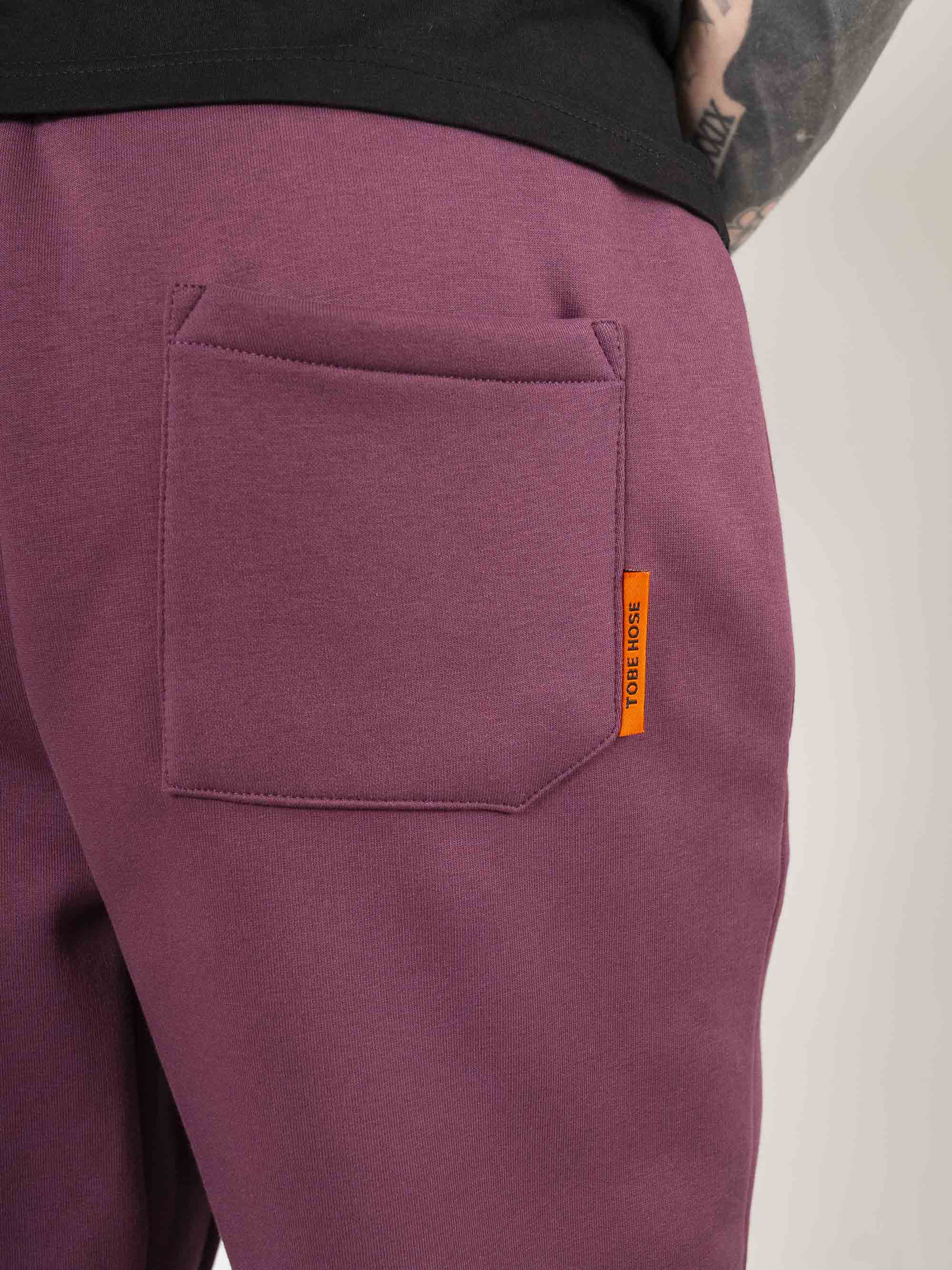 Tobe Hose | Herren - Pflaume - ohne Bund