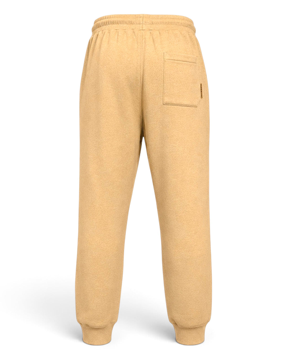 Tobe Hose Studio Herren-Jogginghose in Beige aus dickem Stoff mit Gesäßtasche und elastischen Bündchen