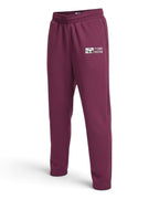 Tobe Hose Studio Damen-Jogginghose in Pflaume mit Hyänen-Logo und Reißverschlusstaschen aus robustem Stoff