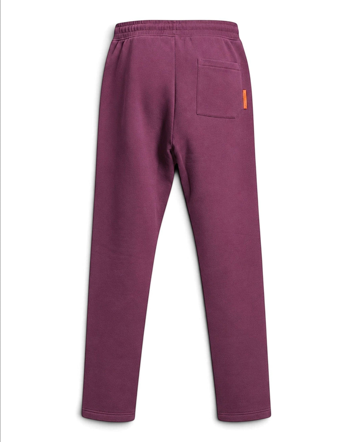 Tobe Hose Studio Herrenhose in Pflaume mit Gesäßtasche und robustem Stoff, Rückansicht