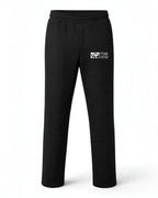 Schwarze Tobe Hose Studio Damen-Jogginghose aus dickem Stoff mit Hyänen-Logo Stickerei und geradem Beinabschluss