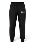 Tobe Hose Studio Damen Jogginghose in Schwarz mit weichem Innenfutter, Reißverschlusstaschen und Hyänen-Logo Stick