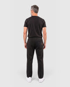 Tobe Hose Studio Herren-Jogginghose in Schwarz mit Gesäßtasche und weichem Innenfutter, Rückansicht