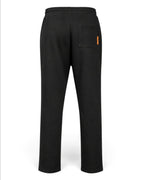 Tobe Hose Studio Herren-Jogginghose in Schwarz mit Gesäßtasche und orangefarbenem Label-Detail, Rückansicht