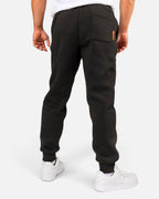 Tobe Hose Studio Herren-Jogginghose in Schwarz mit Gesäßtasche und elastischem Bund in der Rückansicht