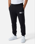 Tobe Hose Studio Herren-Jogginghose in Schwarz mit elastischem Bund, Reißverschlusstaschen und Hyänen-Logo-Stickerei