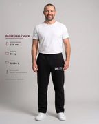 Tobe Hose Studio Herren-Jogginghose in Schwarz mit Hyänen-Logo, weichem Innenfutter und Reißverschlusstaschen