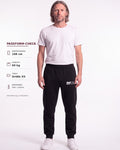 Tobe Hose Studio Herren-Jogginghose in Schwarz mit Hyänen-Logo-Stickerei, elastischem Bund und Seitentaschen