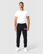 Tobe Hose Studio Herren-Jogginghose in Schwarz mit elastischem Bund und gesticktem Hyänen-Logo