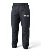 Schwarze Tobe Hose Studio Damen-Hose Luft aus robustem Nylon mit gesticktem Hyänen-Logo und Reißverschlusstaschen