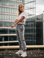 Tobe Hose | Baum Grau - Damen